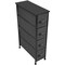 Sorbus 4 Drawers Narrow Dresser - with Steel Frame, Wood Top & Easy Pull Fabric Bins for Small Spaces, Closets, Bedroom, Bathroom & Laundry